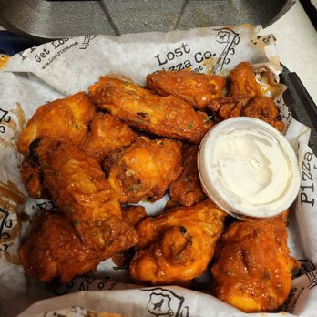 Lost Pizza - Baked bone-in wings - Beer Bar Near Me - Auburn, Alabama Lost Pizza - Baked bone-in wings - Beer Bar Near Me - Auburn, Alabama
