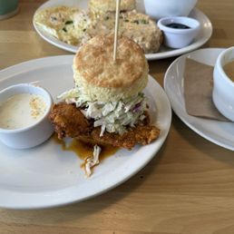 Fried chicken biscuit Fried chicken biscuit