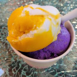 Mango sticky rice and ube + pandesal toffee Mango sticky rice and ube + pandesal toffee