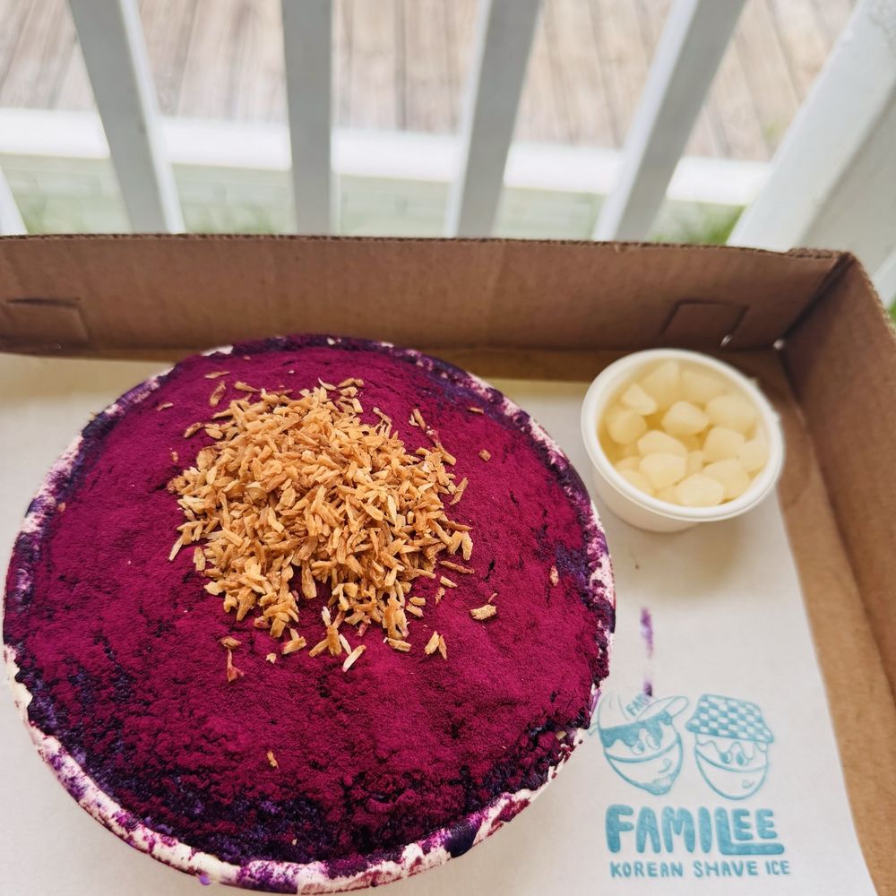 Familee Korean Shave Ice - "The sweet kamja" shave ice with ube - Desserts Near Me - Kapaʻa, Hawaii