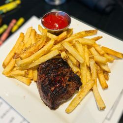 Pittsburgh Blue - Both nephews demolished the sirloin and Parmesan fries from the kid's menu!
