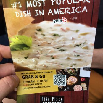 Pike Place Chowder - This place been helped quite a few times - Seafood Near Me - Seattle, Washington