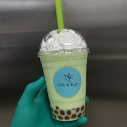 Colyfruit - Honeydew Smoothie with Boba