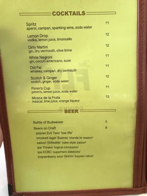 Menu photo 7 The Fly Brooklyn, NY