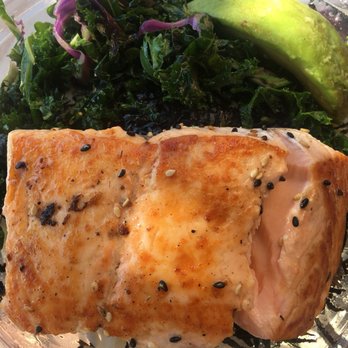 Fish District - Salmon and kale rice bowl!! - Seafood Near Me - Carlsbad, California Fish District - Salmon and kale rice bowl!! - Seafood Near Me - Carlsbad, California
