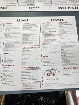 Menu photo 2 Mary Mary's Cafe Spanaway, WA