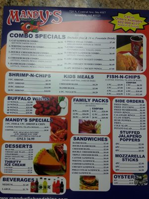 Menu photo 8 Mandy's Fish & Chips Avondale, AZ Menu photo 8 Mandy's Fish & Chips Avondale, AZ