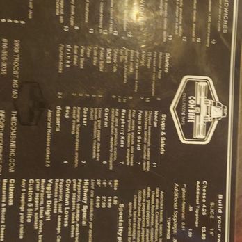 The Combine - The menu - Pizza Near Me - Kansas City, Missouri The Combine - The menu - Pizza Near Me - Kansas City, Missouri