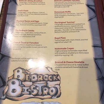The Bedrock Bistro - Menu - Breakfast & Brunch Near Me - Hamilton, Ontario