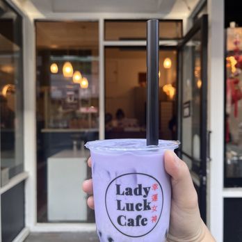 Lady Luck Cafe - Taro Milk Tea - Coffee & Tea Near Me - San Francisco, California Lady Luck Cafe - Taro Milk Tea - Coffee & Tea Near Me - San Francisco, California