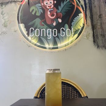 Cong N Go - This is the special tea of the day, which was an apple mango w/ lychee jelly, it was so refreshing I ordered one more! - Asian Fusion Near Me - Seaside, California