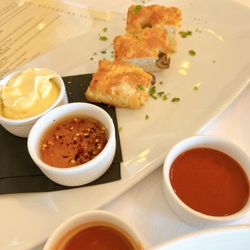 Ravello Italian Cuisine - It's just 4 bite bread.  No special taste. $10