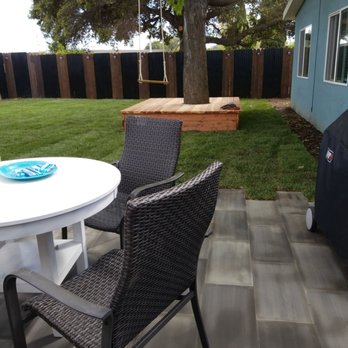 Clover Hardscape and Construction - Our backyard oasis. Thanks to Juan, David, Doro and crew - Artificial Turf Near Me