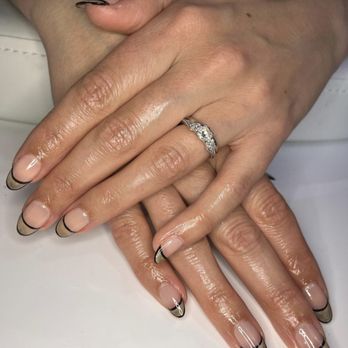 Lux Beauty Spa - Gel mani french nail art - Hair Stylists Near Me Lux Beauty Spa - Gel mani french nail art - Hair Stylists Near Me