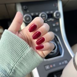 Q Nails & Spa - Color: Reddish Purple DND