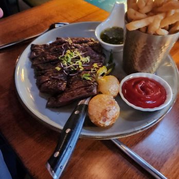 Slowly Restaurant & Lounge - skirt steak - Mediterranean Near Me - San Diego, California Slowly Restaurant & Lounge - skirt steak - Mediterranean Near Me - San Diego, California