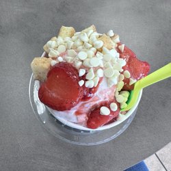TCBY Corner Village - What I call a strawberry cheesecake dessert!
