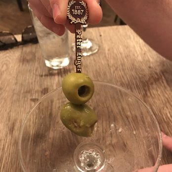 Peter Luger - Dirty martini (complete with rotten olives) - Steakhouses Near Me - Brooklyn, New York Peter Luger - Dirty martini (complete with rotten olives) - Steakhouses Near Me - Brooklyn, New York