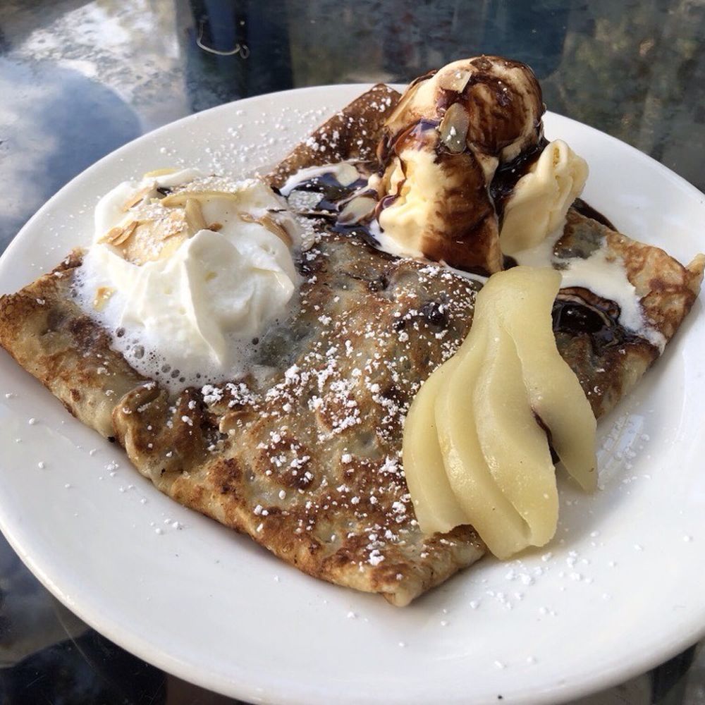 Voo La Voo Cafe - Poire de Helene Crepe - French Near Me - New Smyrna Beach, Florida Voo La Voo Cafe - Poire de Helene Crepe - French Near Me - New Smyrna Beach, Florida