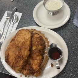 buttermilk fried chicken and waffle
