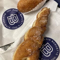 Cream cheese donut and twisted donut Cream cheese donut and twisted donut
