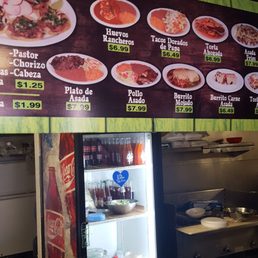Counter and menu Counter and menu