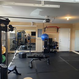 2 beautiful mirrors for my garage gym at Michelle Adams Personal Training for women!
