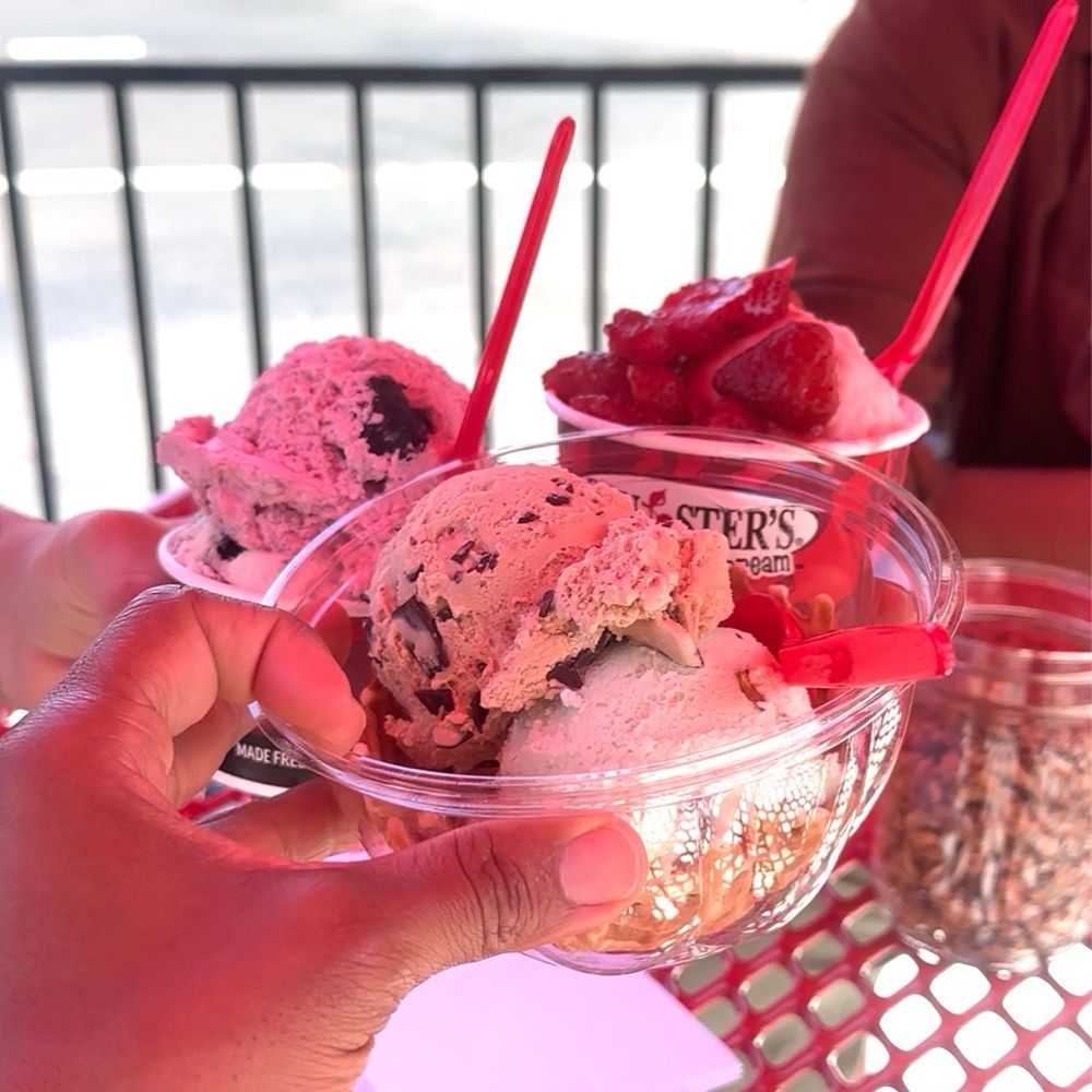 The dairy free vanilla was frostbitten, but everything else was good
