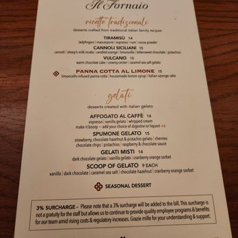 Il Fornaio - Dessert menu - Italian Near Me - Coronado, California Il Fornaio - Dessert menu - Italian Near Me - Coronado, California