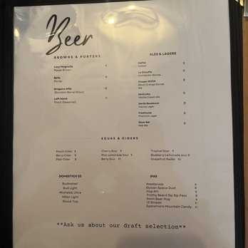 Wine & Tapas Bar - Beer menu - Bars Near Me - Summerville, South Carolina Wine & Tapas Bar - Beer menu - Bars Near Me - Summerville, South Carolina