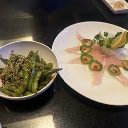 Spicy Garlic Edamame Yellowtail (Hamachi) Spicy Garlic Edamame Yellowtail (Hamachi)