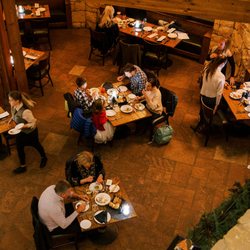 Cast & Cut - Aerial view of Cast & Cut restaurant.