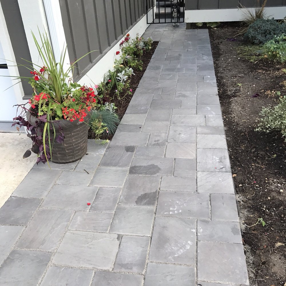 Prairie's Hardscapes and Design - My beautiful new concrete paver walkway! - Landscaping Near Me Prairie's Hardscapes and Design - My beautiful new concrete paver walkway! - Landscaping Near Me