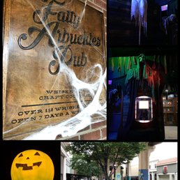 Decked out for Halloween. This isn't a bad spot. Small. But not pretentious. Smoking is permitted. Pee-u. Decked out for Halloween. This isn't a bad spot. Small. But not pretentious. Smoking is permitted. Pee-u.