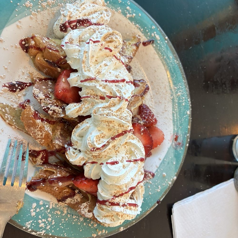 Strawberry cream cheese French toast. Very delicious. Will reorder. Strawberry cream cheese French toast. Very delicious. Will reorder.