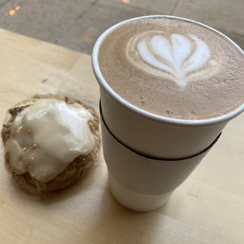Overwinter Coffee - Maple oat scone and a mocha - Coffee & Tea Near Me - Buffalo, New York
