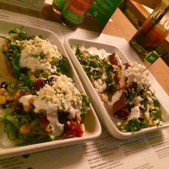 Wahaca - Black bean tostadas and Sweet potato & feta taquito - Mexican Near Me - London, XGL