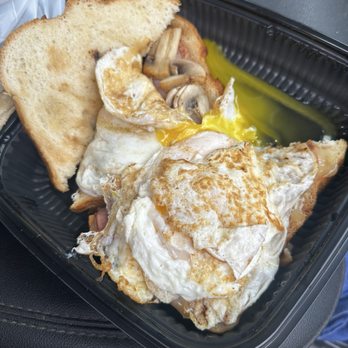 Neighbarista - breakfast sandwhich with ham, over easy eggs, and mushroom. - Breakfast & Brunch Near Me - Newhall, California Neighbarista - breakfast sandwhich with ham, over easy eggs, and mushroom. - Breakfast & Brunch Near Me - Newhall, California