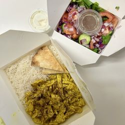 Crest Cafe - Build your own: Chicken Shawarma Plate & Salad