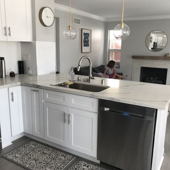 London Grey Design - a kitchen with a sink, stove, and dishwasher - General Contractors Near Me London Grey Design - a kitchen with a sink, stove, and dishwasher - General Contractors Near Me