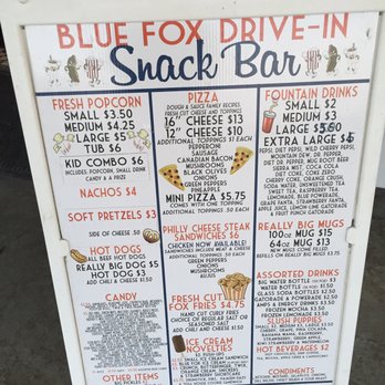 Blue Fox Drive-In Theatre - snack bar menu - Drive-In Theater Near Me - Oak Harbor, Washington Blue Fox Drive-In Theatre - snack bar menu - Drive-In Theater Near Me - Oak Harbor, Washington