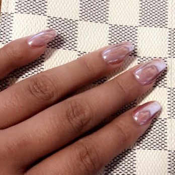 Angels Nails & Spa - Chrome overlay on my nails - Nail Salons Near Me - Chico, California