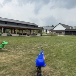 Outside pavilion near with children's play area. Outside pavilion near with children's play area.