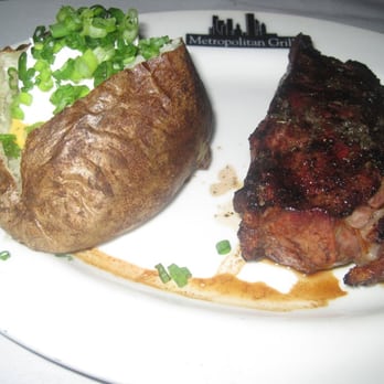 Metropolitan Grill - Ribeye with baked potato - American Near Me - Seattle, Washington Metropolitan Grill - Ribeye with baked potato - American Near Me - Seattle, Washington