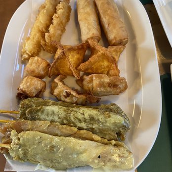 Siam Sky - Appetizer sampler - Thai Near Me - Blue Hill, Maine Siam Sky - Appetizer sampler - Thai Near Me - Blue Hill, Maine