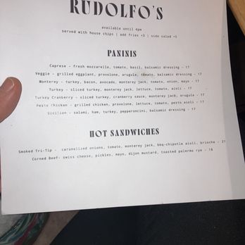 Rudolfo's - Italian Near Me - Pacific Grove, California