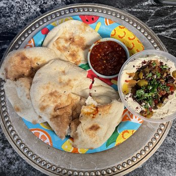 Sahara Restaurant - HOUSE HUMMUS, extra pita bread - Mediterranean Near Me - Manville, New Jersey Sahara Restaurant - HOUSE HUMMUS, extra pita bread - Mediterranean Near Me - Manville, New Jersey