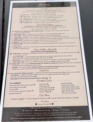 Menu photo 1 Thai Bella Moab, UT