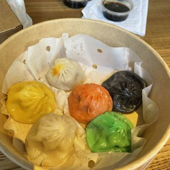 Dumpling District - Rainbow Soup Dumplings 6 - Dim Sum Near Me - Arlington, Virginia Dumpling District - Rainbow Soup Dumplings 6 - Dim Sum Near Me - Arlington, Virginia