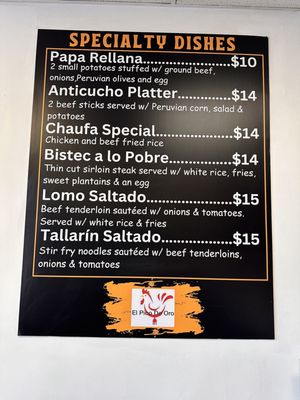 Menu photo 4 El Pico de Oro Virginia Beach, VA
